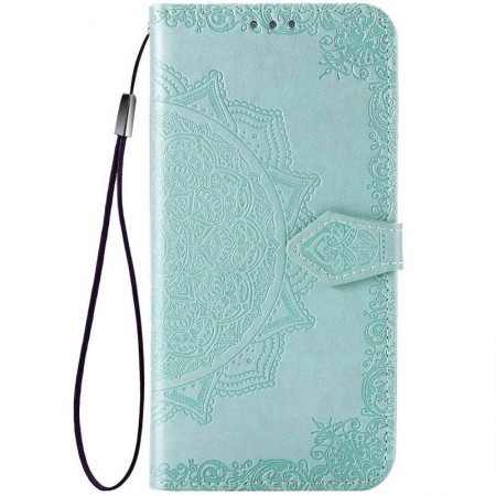 Кожаный чехол (книжка) Art Case с визитницей для Xiaomi Mi Note 10 / Note 10 Pro / Mi CC9 Pro Бірюзовий (4973)