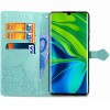 Кожаный чехол (книжка) Art Case с визитницей для Xiaomi Mi Note 10 / Note 10 Pro / Mi CC9 Pro Бирюзовый (4973)