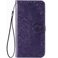 Кожаный чехол (книжка) Art Case с визитницей для Xiaomi Mi Note 10 / Note 10 Pro / Mi CC9 Pro Фиолетовый (4971)