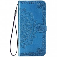 Кожаный чехол (книжка) Art Case с визитницей для Samsung Galaxy A41 Синій (12467)