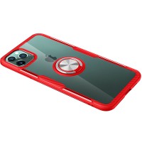 TPU+PC чехол Deen CrystalRing for Magnet (opp) для Apple iPhone 11 Pro Max (6.5'') Червоний (4979)