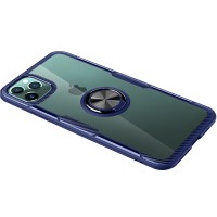 TPU+PC чехол Deen CrystalRing for Magnet (opp) для Apple iPhone 11 Pro Max (6.5'') Синій (4981)