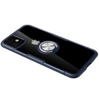 TPU+PC чехол Deen CrystalRing for Magnet (opp) для Apple iPhone 11 (6.1'') Синий (4988)