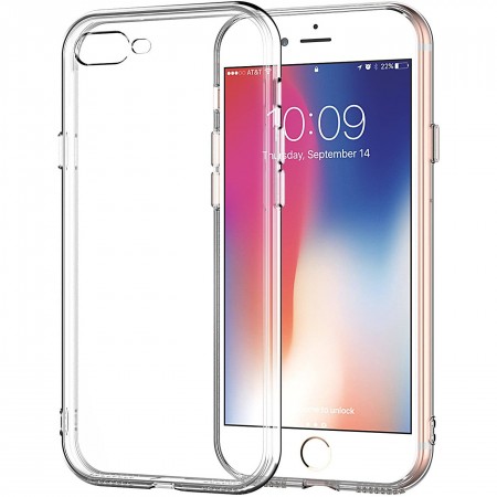 TPU чехол Epic Transparent 1,0mm для Apple iPhone 7 plus / 8 plus (5.5'') Білий (4997)