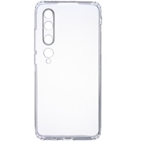 TPU чехол GETMAN Transparent 1,0 mm для Xiaomi Mi 10 / Mi 10 Pro Білий (4999)