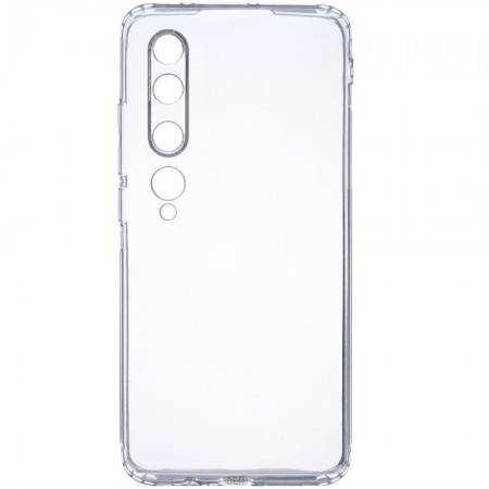 TPU чехол GETMAN Transparent 1,0 mm для Xiaomi Mi 10 / Mi 10 Pro Білий (4999)