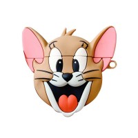 Силиконовый футляр Tom & Jerry series для наушников AirPods + карабин С рисунком (12470)