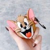 Силиконовый футляр Tom & Jerry series для наушников AirPods + карабин З малюнком (12470)