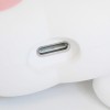 Силиконовый футляр Paw для наушников AirPods + кольцо Белый (5032)