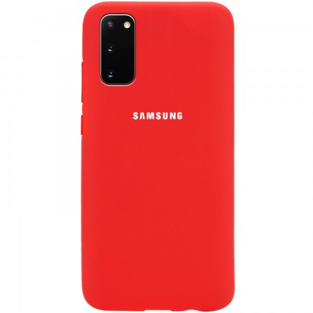 Чехол Silicone Cover Full Protective (AA) для Samsung Galaxy S20 Червоний (29036)