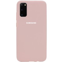 Чехол Silicone Cover Full Protective (AA) для Samsung Galaxy S20 Рожевий (29037)
