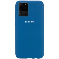 Чехол Silicone Cover Full Protective (AA) для Samsung Galaxy S20 Ultra Синій (31953)