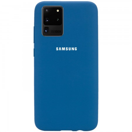 Чехол Silicone Cover Full Protective (AA) для Samsung Galaxy S20 Ultra Синий (31953)