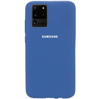 Чехол Silicone Cover Full Protective (AA) для Samsung Galaxy S20 Ultra Синій (31954)