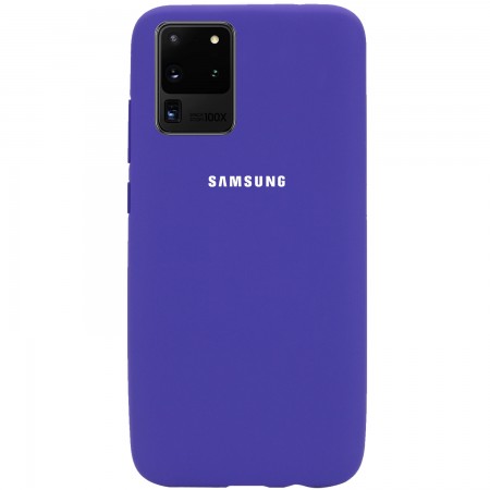 Чехол Silicone Cover Full Protective (AA) для Samsung Galaxy S20 Ultra Фиолетовый (31955)