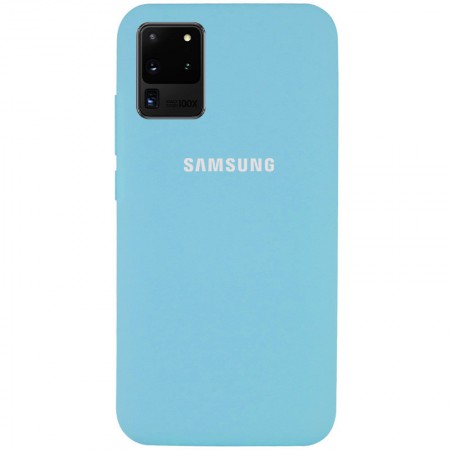 Чехол Silicone Cover Full Protective (AA) для Samsung Galaxy S20 Ultra Голубой (31952)