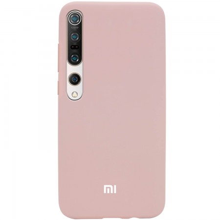 Чехол Silicone Cover Full Protective (AA) для Xiaomi Mi 10 / Mi 10 Pro Розовый (17323)