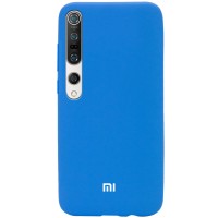 Чехол Silicone Cover Full Protective (AA) для Xiaomi Mi 10 / Mi 10 Pro Блакитний (5044)