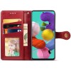 Кожаный чехол книжка GETMAN Gallant (PU) для Samsung Galaxy A51 Червоний (16169)