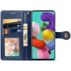 Кожаный чехол книжка GETMAN Gallant (PU) для Samsung Galaxy A51 Синій (5081)