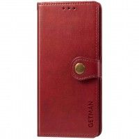 Шкіряний чохол книжка GETMAN Gallant (PU) для Samsung Galaxy A71 Червоний (43956)