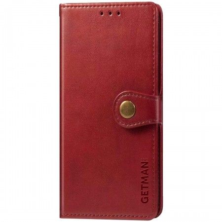Шкіряний чохол книжка GETMAN Gallant (PU) для Samsung Galaxy A71 Красный (43956)