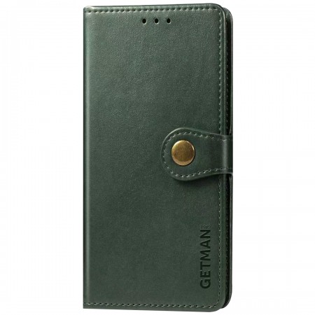 Кожаный чехол книжка GETMAN Gallant (PU) для Xiaomi Redmi Note 8T Зелений (16173)