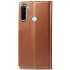 Кожаный чехол книжка GETMAN Gallant (PU) для Xiaomi Redmi Note 8T Коричневый (5093)