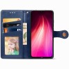 Кожаный чехол книжка GETMAN Gallant (PU) для Xiaomi Redmi Note 8T Синий (5095)