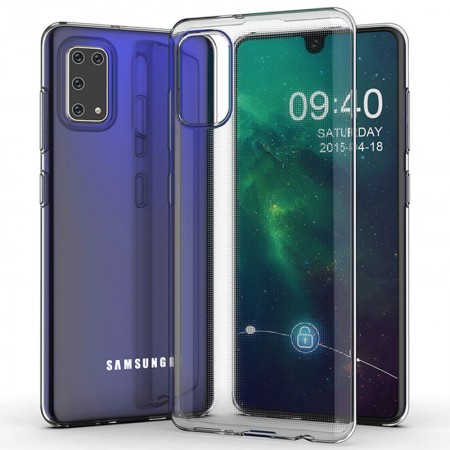 TPU чехол Epic Transparent 1,0mm для Samsung Galaxy A41 Білий (5102)