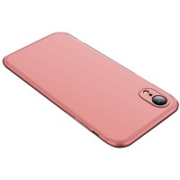 Пластиковая накладка GKK LikGus 360 градусов (opp) для Apple iPhone XR (6.1'') Розовый (27787)