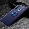 TPU чехол Deen ColorRing под магнитный держатель (opp) для Realme 5 Pro Синій (5148)