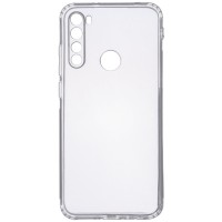 TPU чехол GETMAN Transparent 1,0 mm для Samsung Galaxy A21 Білий (5194)