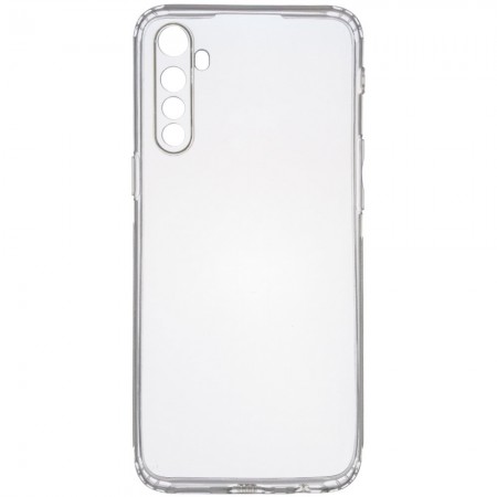 TPU чехол GETMAN Transparent 1,0 mm для Realme 6 Pro Белый (5193)