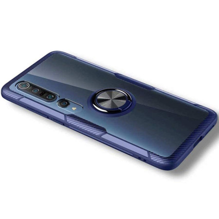 TPU+PC чехол Deen CrystalRing for Magnet (opp) для Xiaomi Mi 10 / Mi 10 Pro Синій (5200)