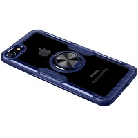 TPU+PC чехол Deen CrystalRing for Magnet (opp) для Apple iPhone 7 / 8 / SE (2020) Синий (23666)