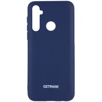Чехол Silicone Cover GETMAN for Magnet для Samsung Galaxy A21 Синій (5206)
