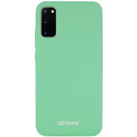 Чехол Silicone Cover GETMAN for Magnet для Samsung Galaxy S20 Зелёный (5209)