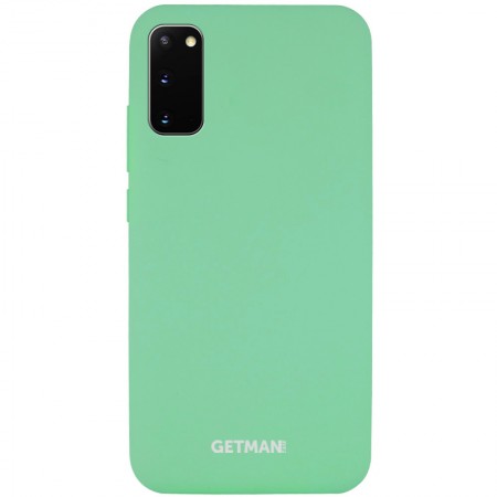 Чехол Silicone Cover GETMAN for Magnet для Samsung Galaxy S20 Зелений (5209)
