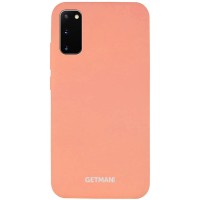 Чехол Silicone Cover GETMAN for Magnet для Samsung Galaxy S20 Рожевий (5210)