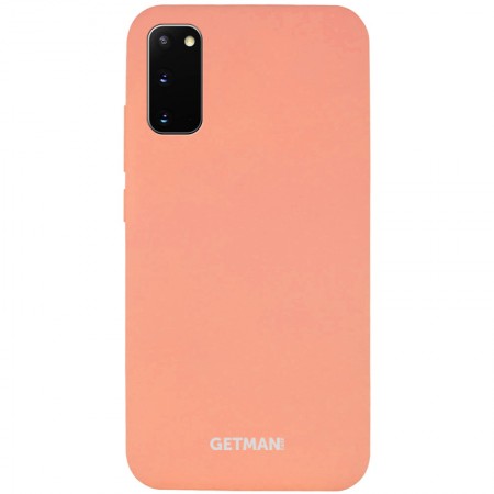 Чехол Silicone Cover GETMAN for Magnet для Samsung Galaxy S20 Розовый (5210)