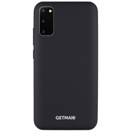 Чехол Silicone Cover GETMAN for Magnet для Samsung Galaxy S20 Черный (5213)
