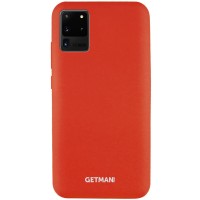 Чехол Silicone Cover GETMAN for Magnet для Samsung Galaxy S20 Ultra Червоний (5215)