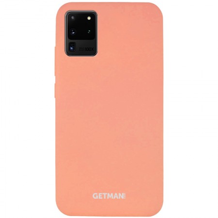 Чехол Silicone Cover GETMAN for Magnet для Samsung Galaxy S20 Ultra Розовый (5216)