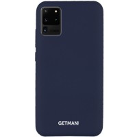 Чехол Silicone Cover GETMAN for Magnet для Samsung Galaxy S20 Ultra Синій (5218)