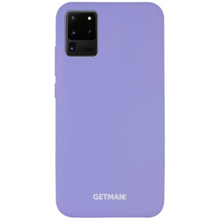 Чехол Silicone Cover GETMAN for Magnet для Samsung Galaxy S20 Ultra Бузковий (5219)