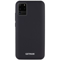 Чехол Silicone Cover GETMAN for Magnet для Samsung Galaxy S20 Ultra Чорний (5220)