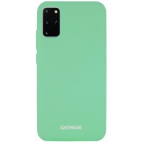 Чехол Silicone Cover GETMAN for Magnet для Samsung Galaxy S20+ Зелений (5221)