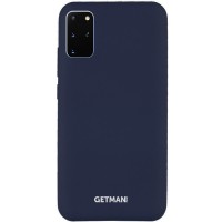 Чехол Silicone Cover GETMAN for Magnet для Samsung Galaxy S20+ Синій (5225)