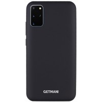Чехол Silicone Cover GETMAN for Magnet для Samsung Galaxy S20+ Чорний (5227)